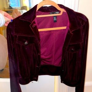 Velvet Maroon Lightweight Jacket